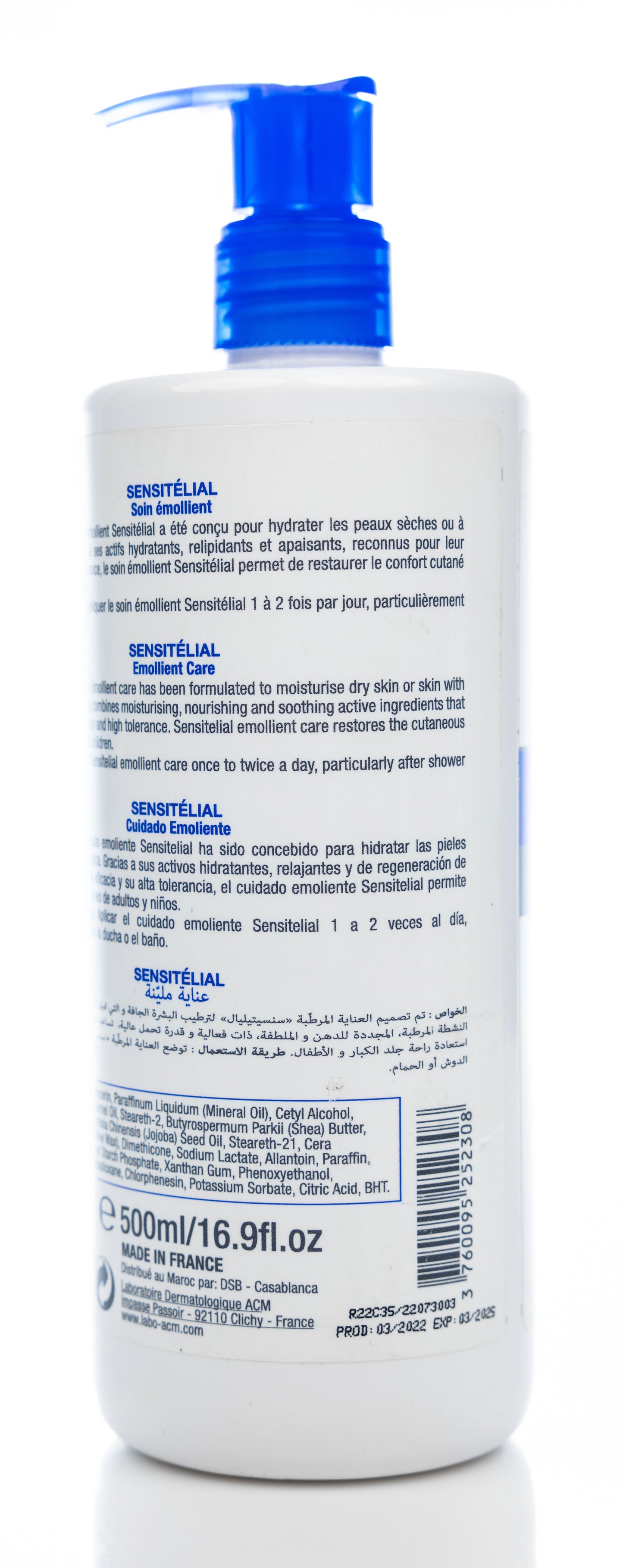 ACM Sensitelial Emollient Care 500 Ml
