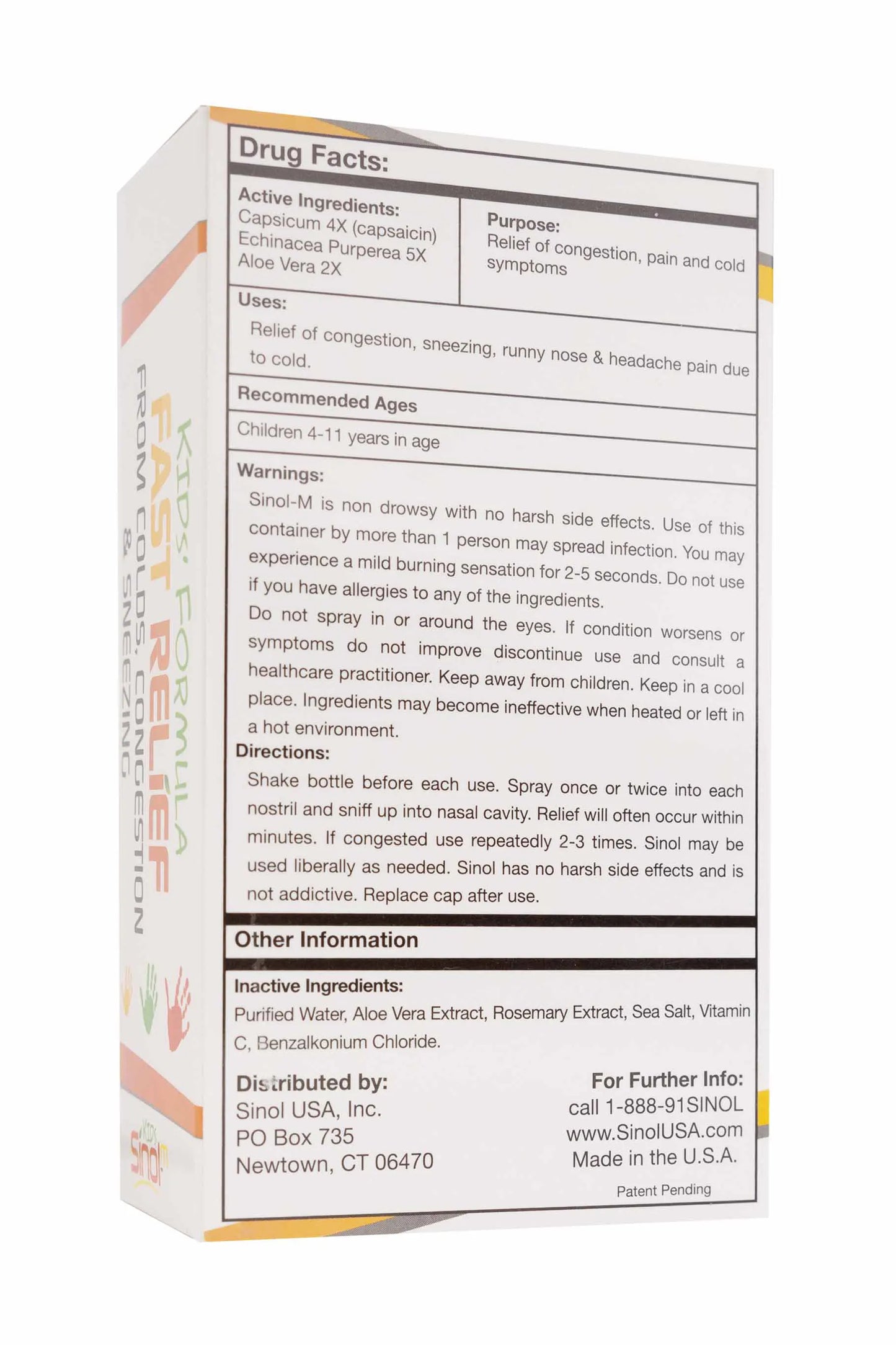 Sinol M Kids Cold Nasal Spray 15Ml