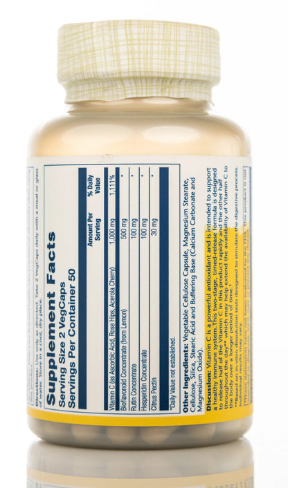Solaray Super Bio Vitamin C 1000mg 100 Capsules