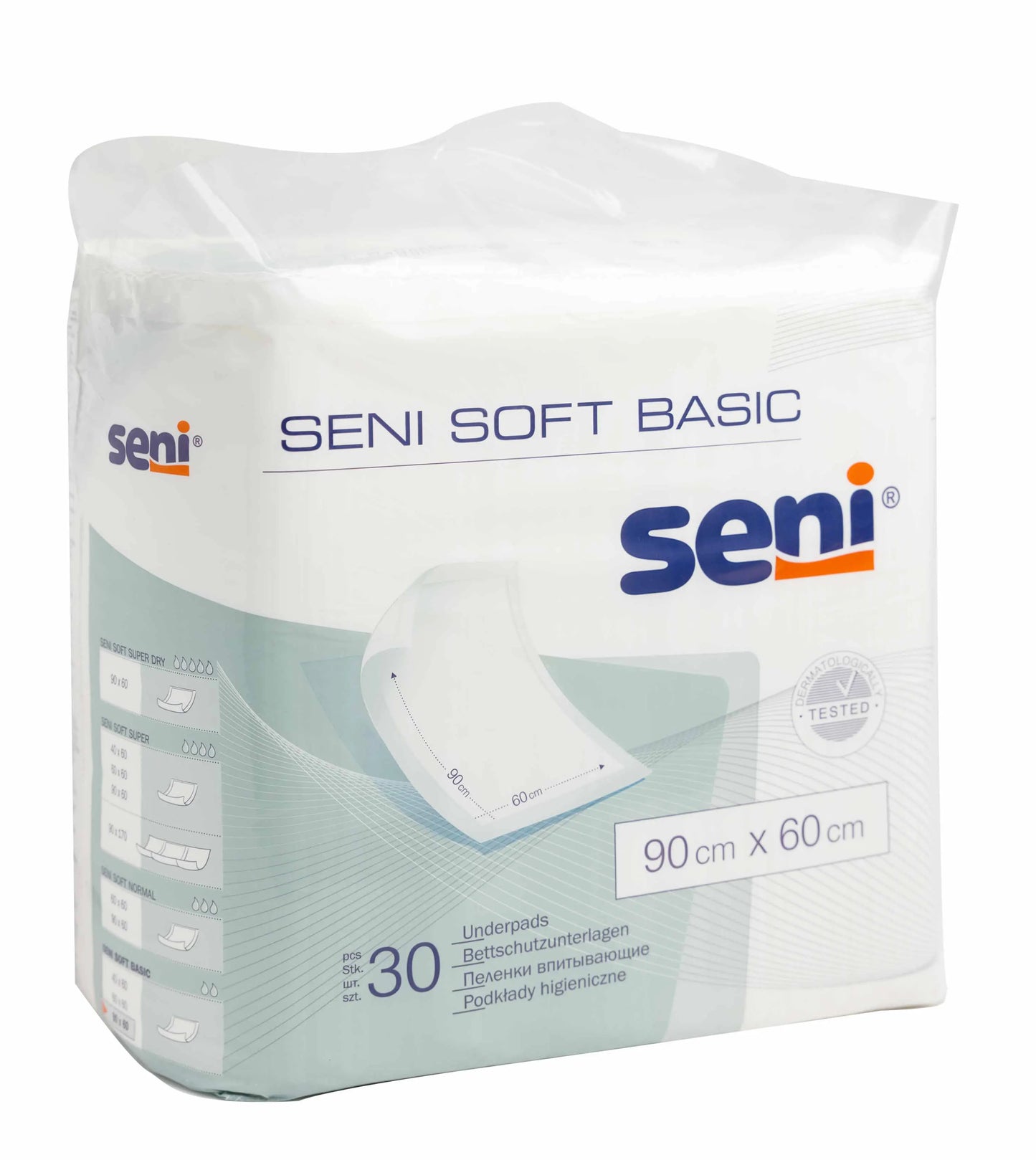 Seni Soft Basic Under Pad 90X60 Cm 30 Pieces