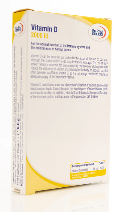 Eurho Vital Vitamin D 2000 IU 60 Tablet