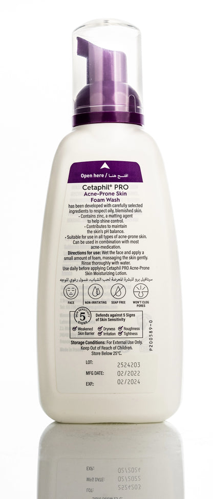 Cetaphil PRO Acne-Prone Skin Foam Wash 235 Ml