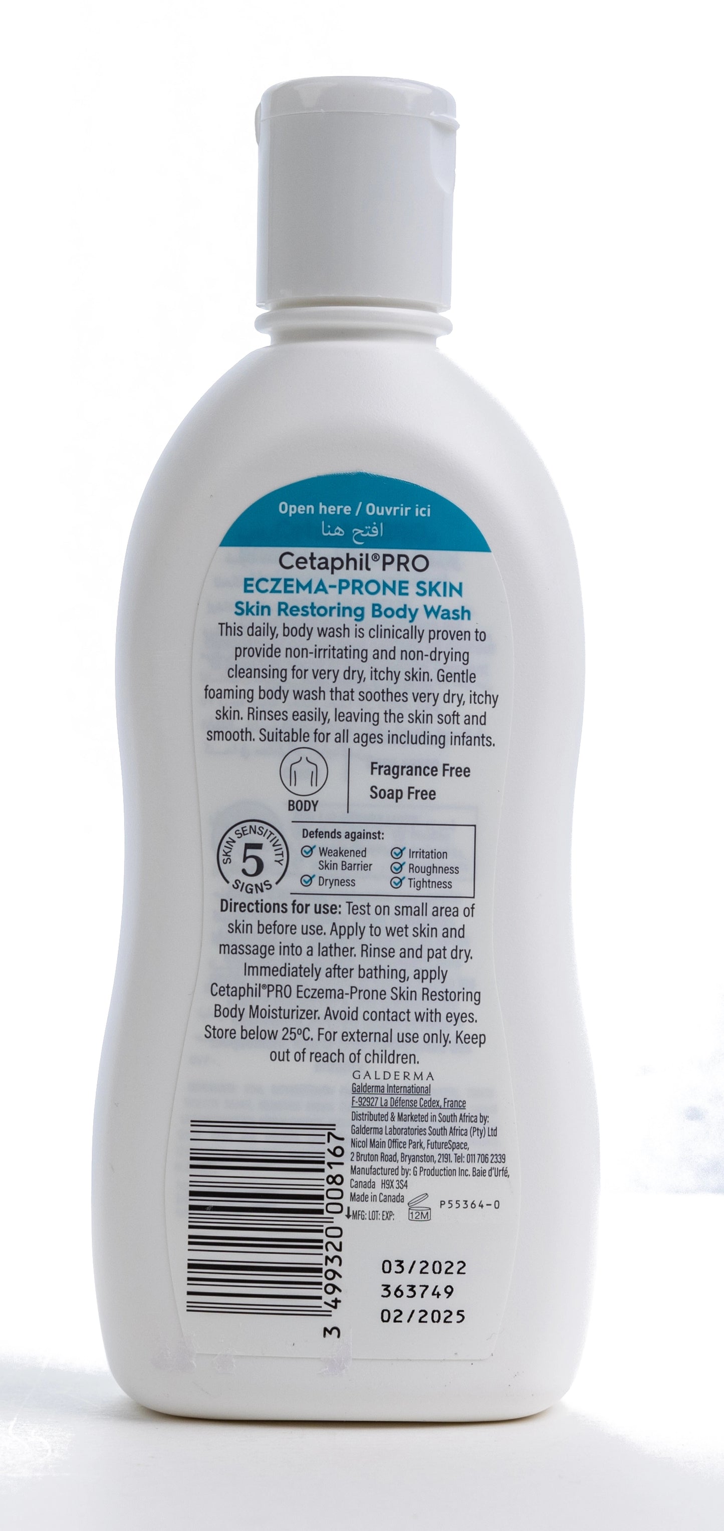 Cetaphil PRO Eczema-Prone Skin Skin Restoring Body Wash 295 Ml