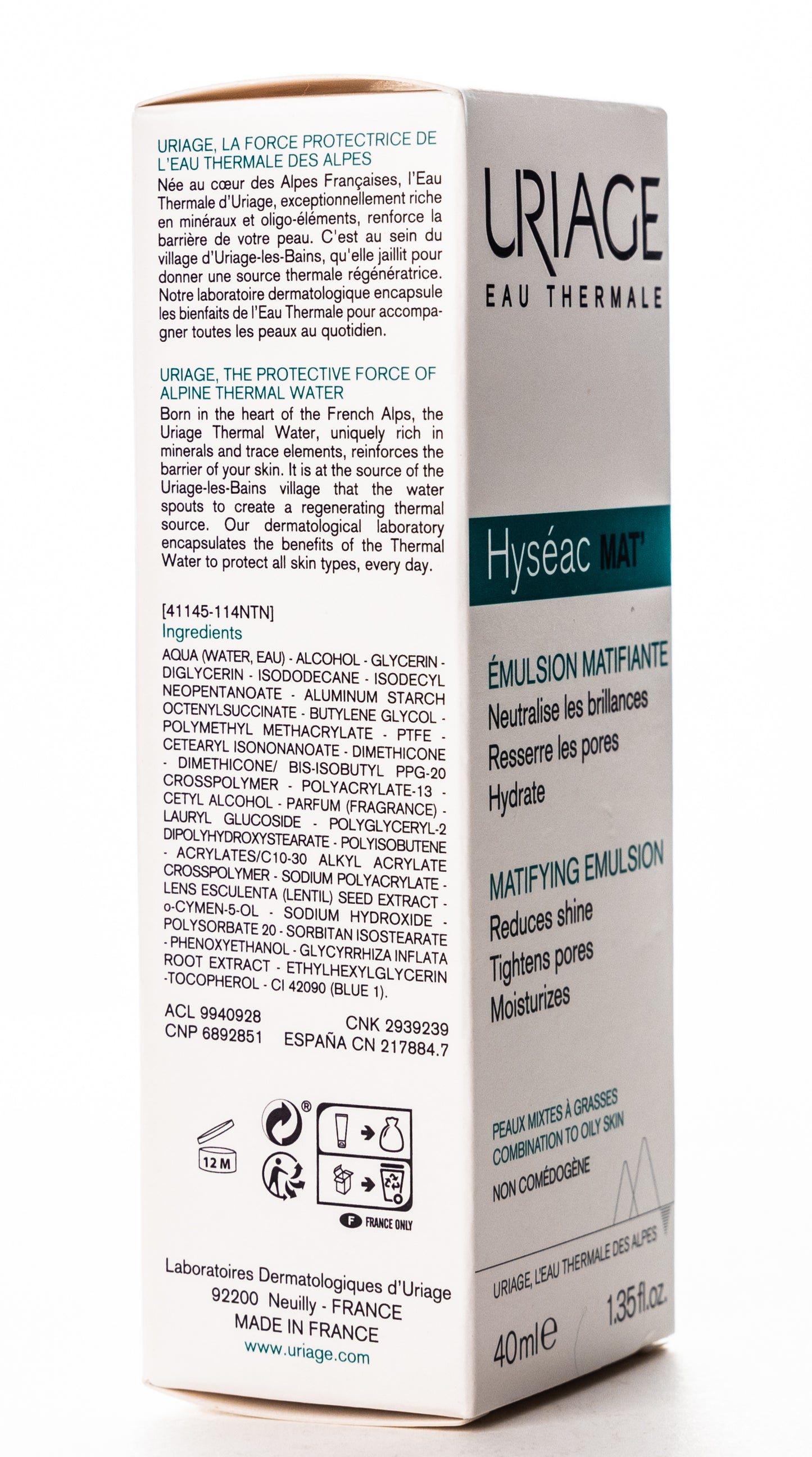 Uriage Hyseac Emulsion Mattify 40 ml