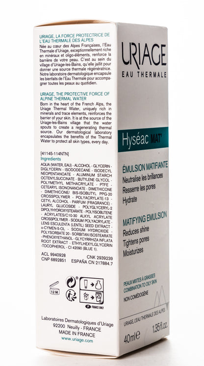 Uriage Hyseac Emulsion Mattify 40 ml