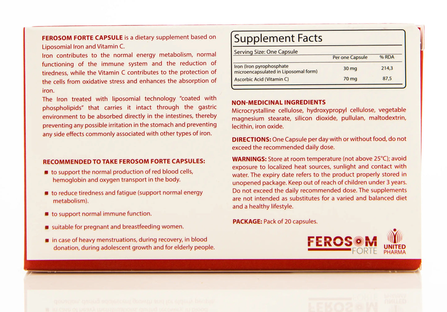 Ferosom Forte 20 Capsule