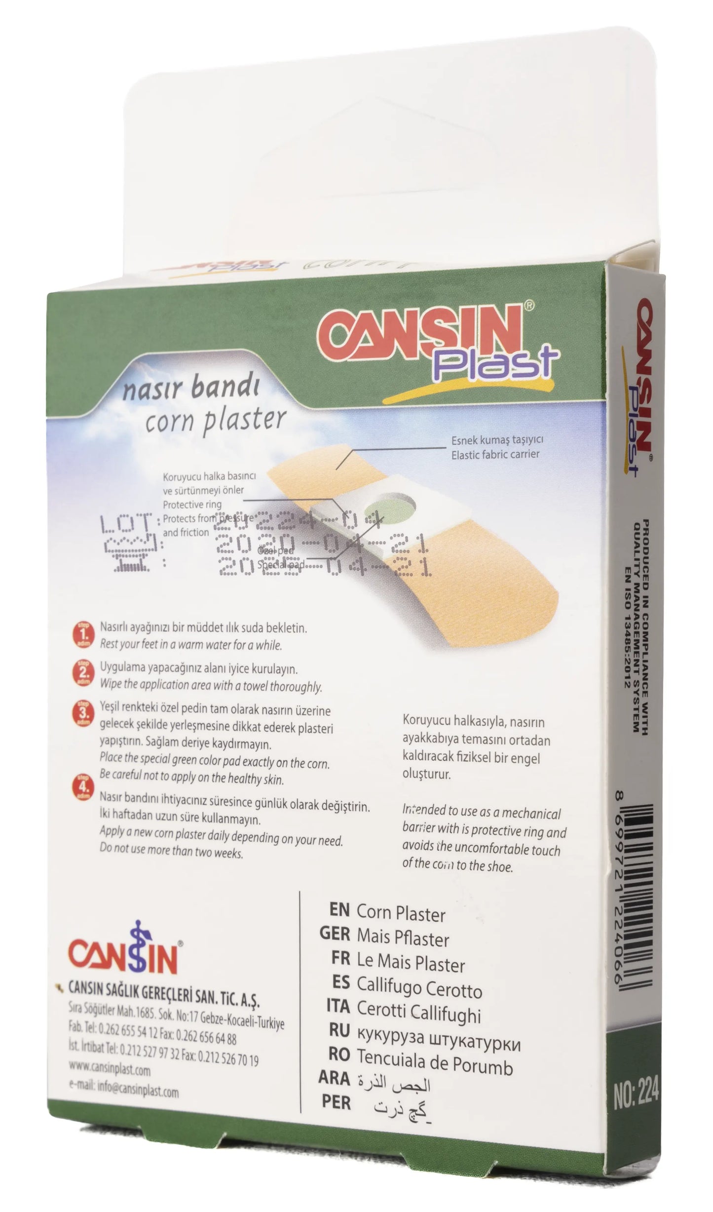 Cansin Plast Corn Plaster 6 Pieces