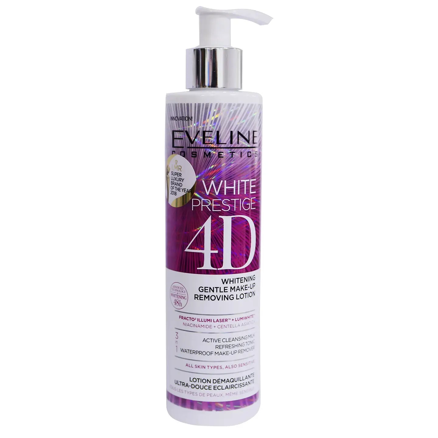 Eveline White Prestige 4D Gentle Make-Up Whitening Removing Lotion 200 Ml
