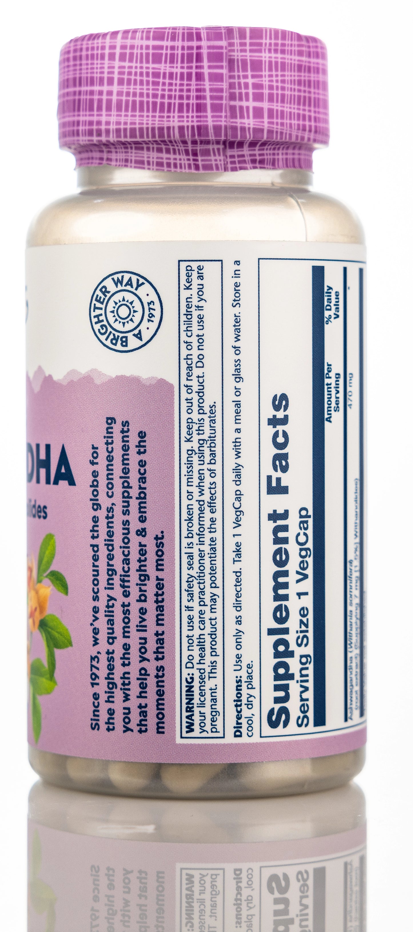 Solaray Ashwagandha 470mg 60 Capsules