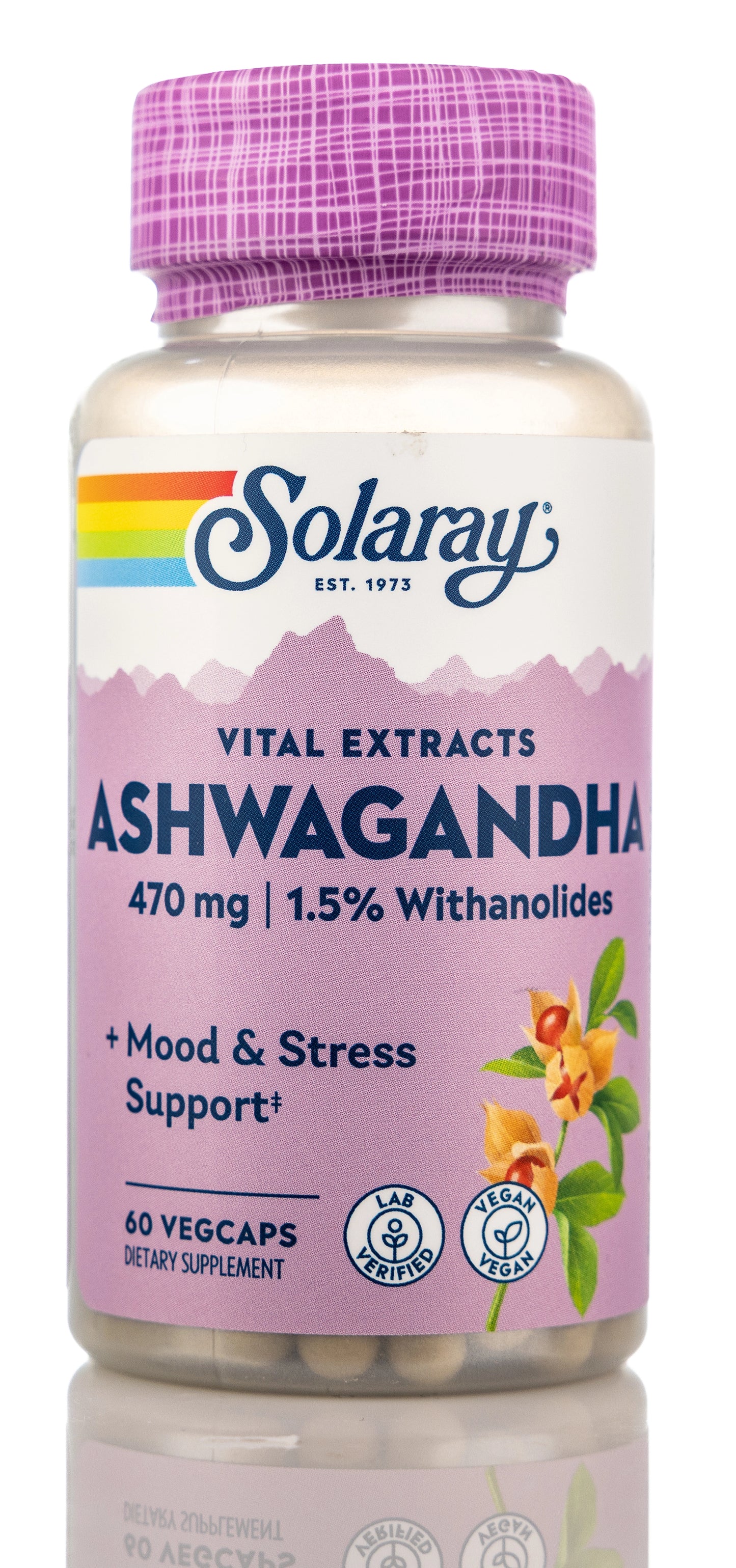 Solaray Ashwagandha 470mg 60 Capsules