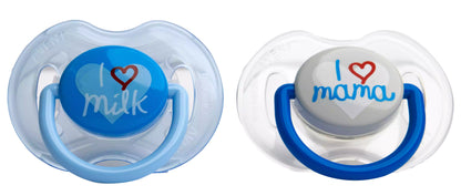 Avent [438] Silicone Soother [Mama+Milk] 0-6 M 2 Pieces