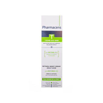 Pharmaceris T Retinol 0.3 Night Cream for Adult Acne 40 Ml