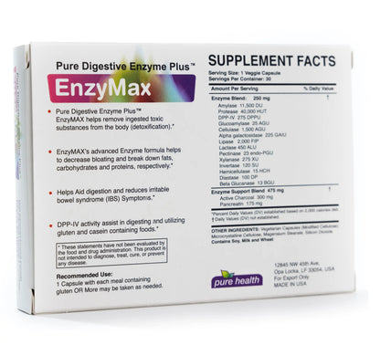 Pure Health Enzymax Pure Digestive Enzyme Plus 30 Capsules