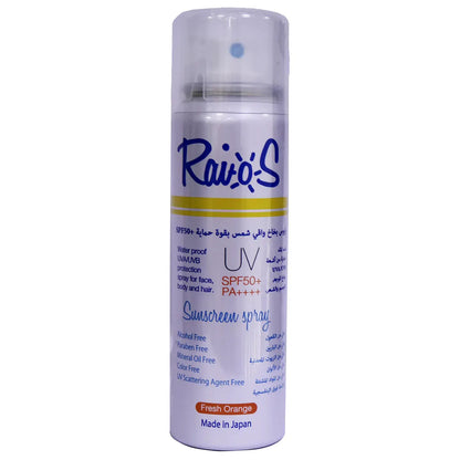 Raios Sunscreen [Fresh Orange] UV Spf50+ Spray 70 ml
