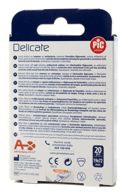 Pic Solution Delicate Plaster 19X72 Mm [Medium] 20 Pieces