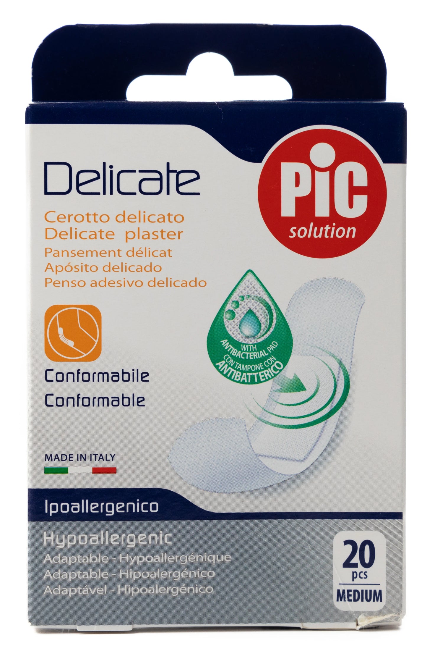 Pic Solution Delicate Plaster 19X72 Mm [Medium] 20 Pieces