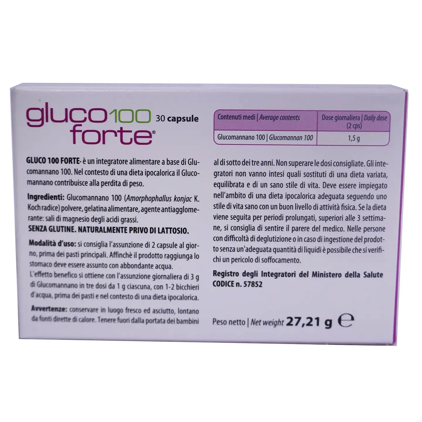 Gluco 100 Forte 30 Capsule