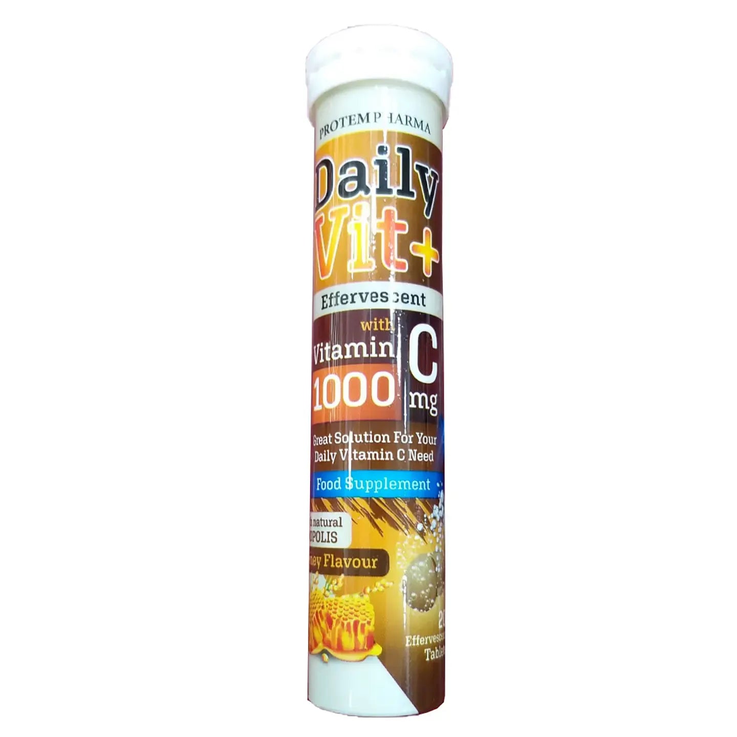 Daily Vit+ Vitamin C 1000 mg With Propolis 20 Effervescent Tablet