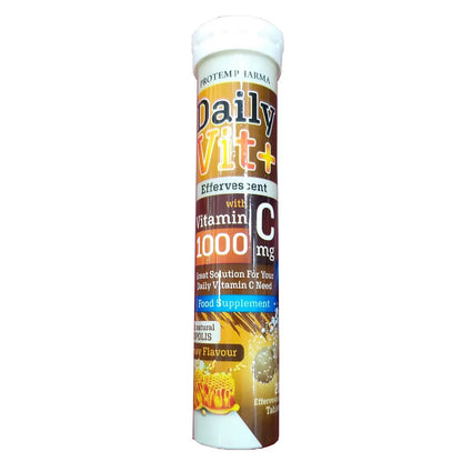 Daily Vit+ Vitamin C 1000 mg With Propolis 20 Effervescent Tablet