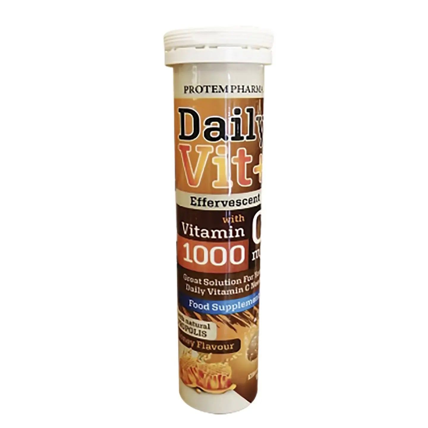 Daily Vit+ Vitamin C 1000 mg With Propolis 20 Effervescent Tablet