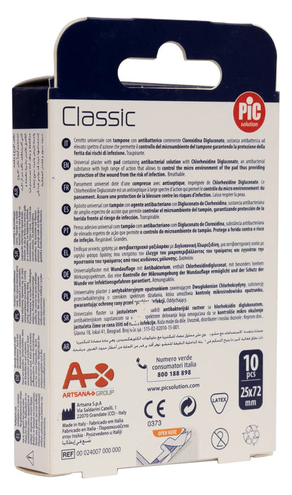 Pic Solution Classic Universal Plaster 25X72 Mm [Large]10 Pieces