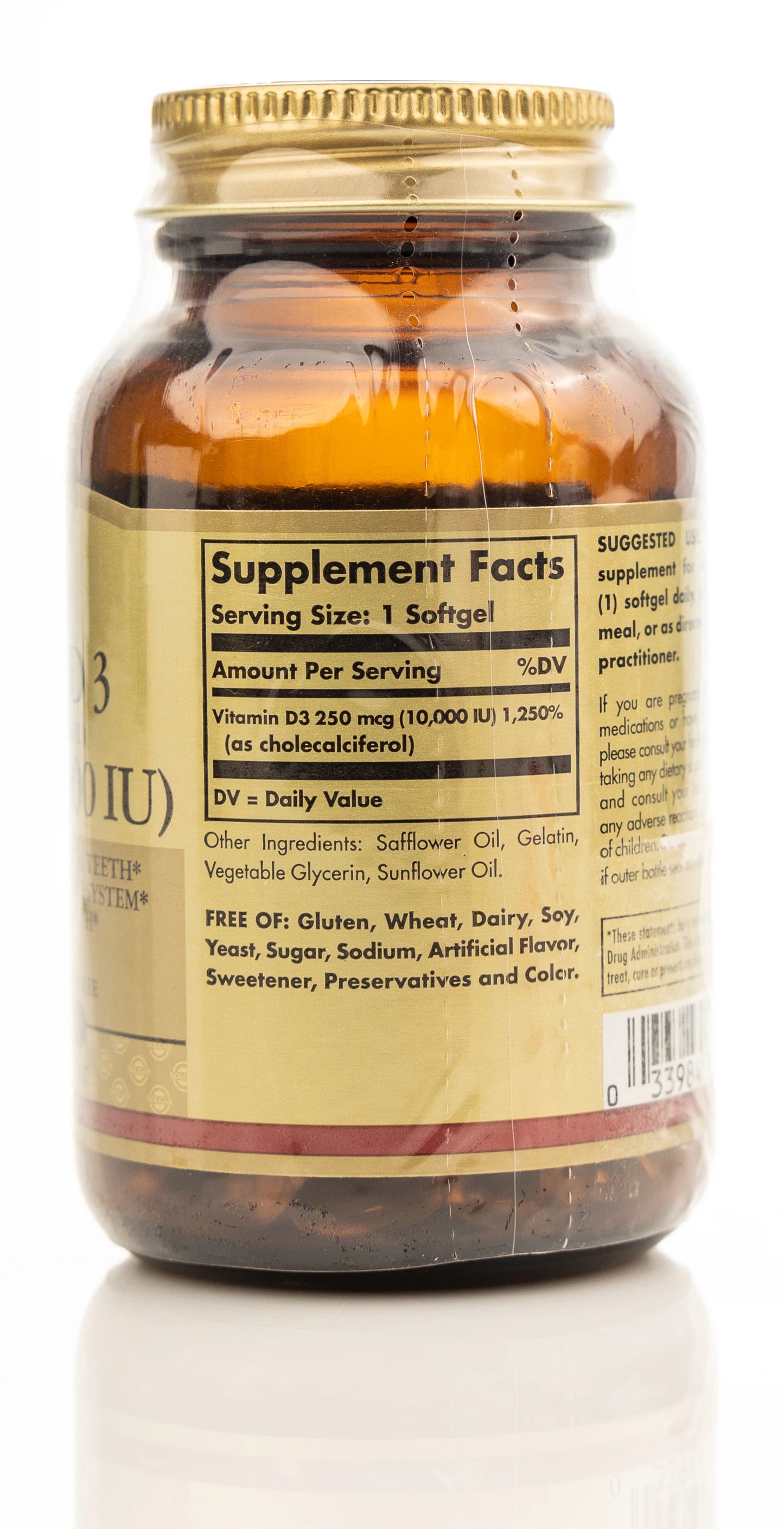 Solgar Vitamin D3  10000 IU 120 Softgels