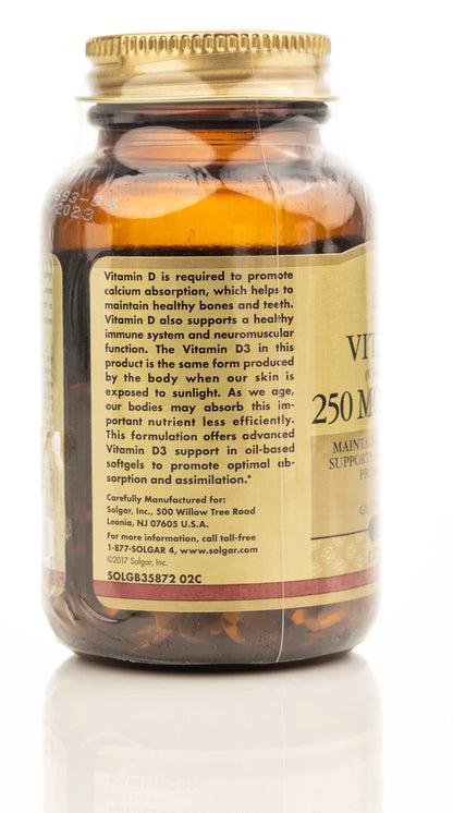 Solgar Vitamin D3  10000 IU 120 Softgels