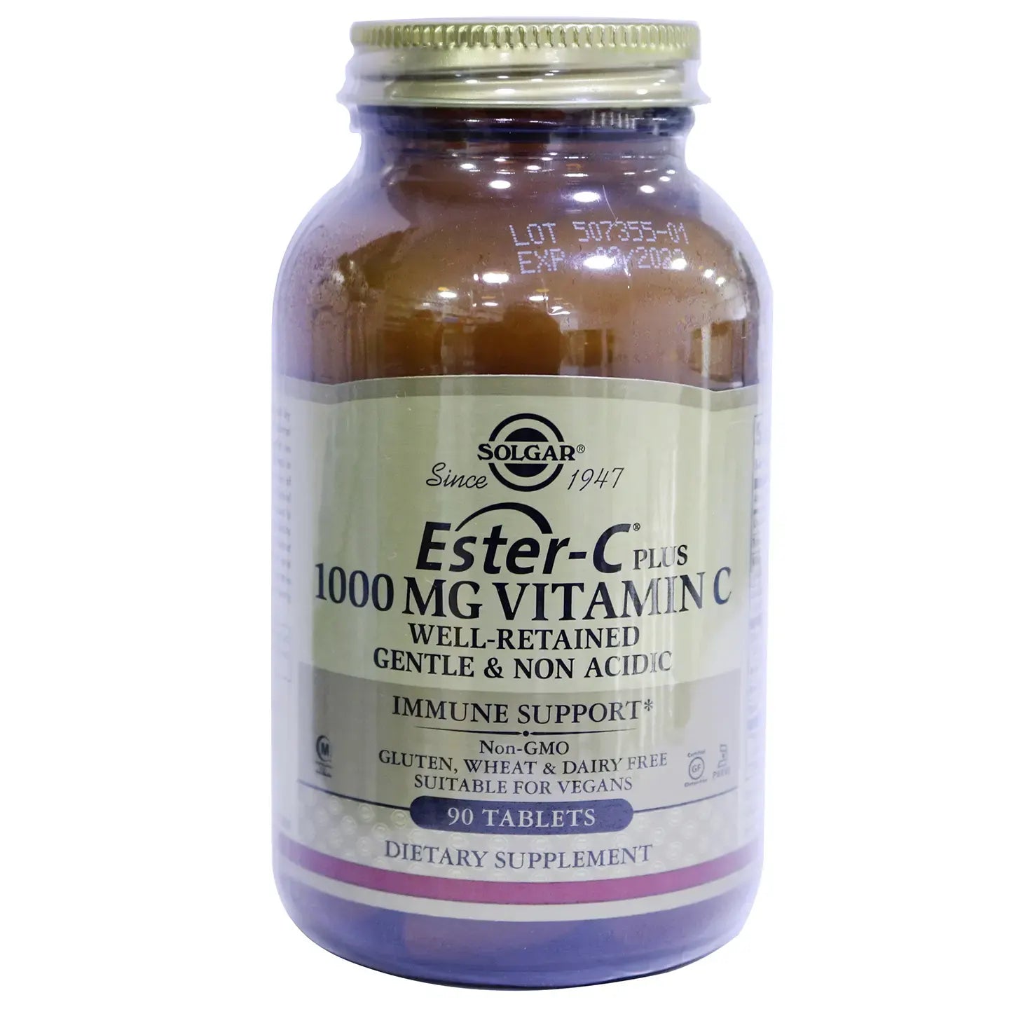 Solgar Ester-C Plus 1000mg  Vitamin C 90 Tablets