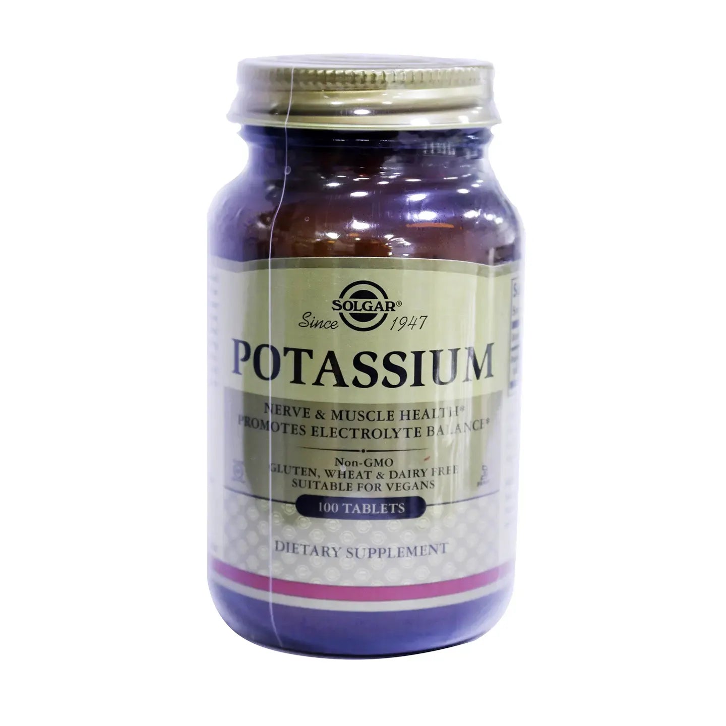 Solgar Potassium 99mg 100 Tablets