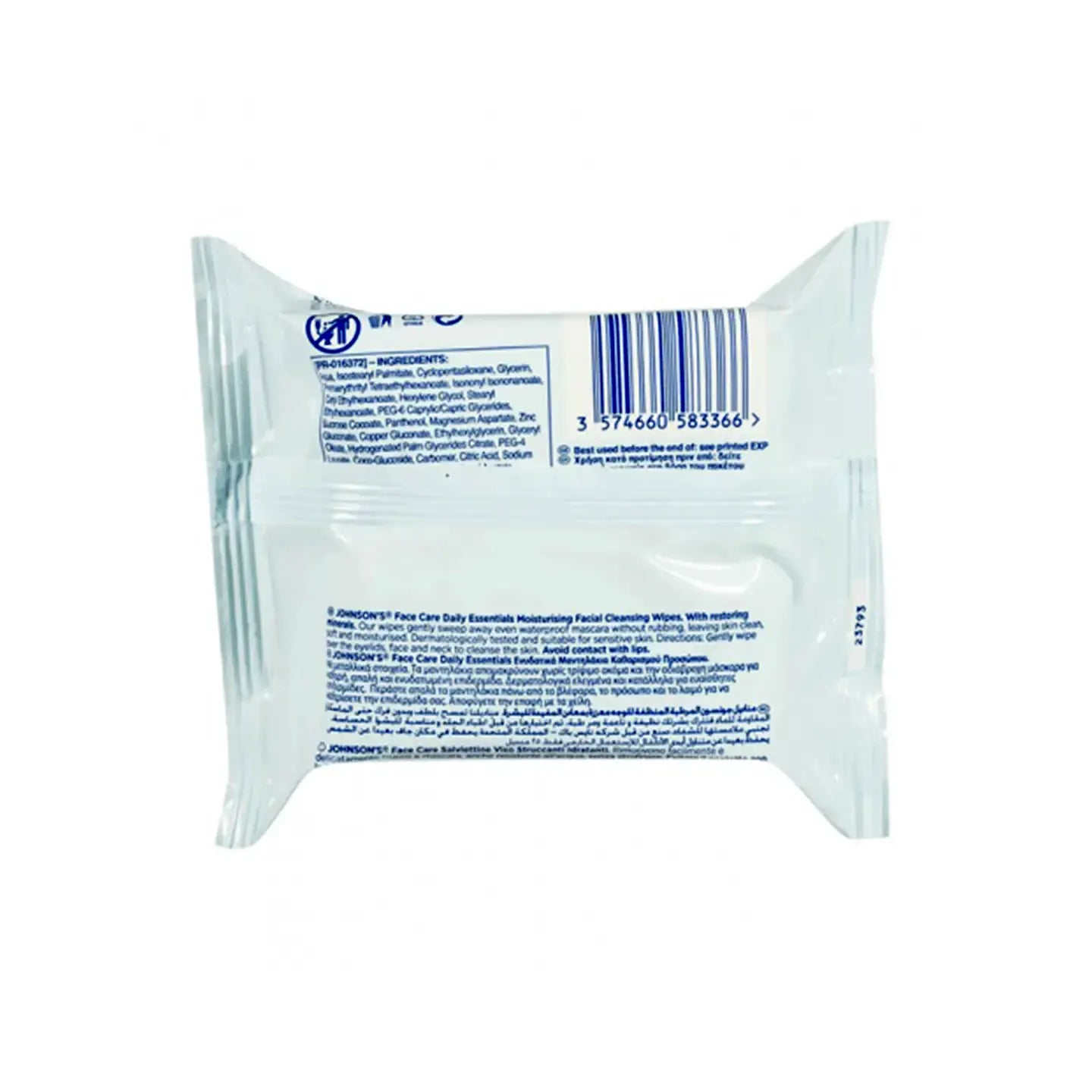 Johnson And Johnson Micellar Moisturising [ Dry Skin ] 25 Wipes [5In1]