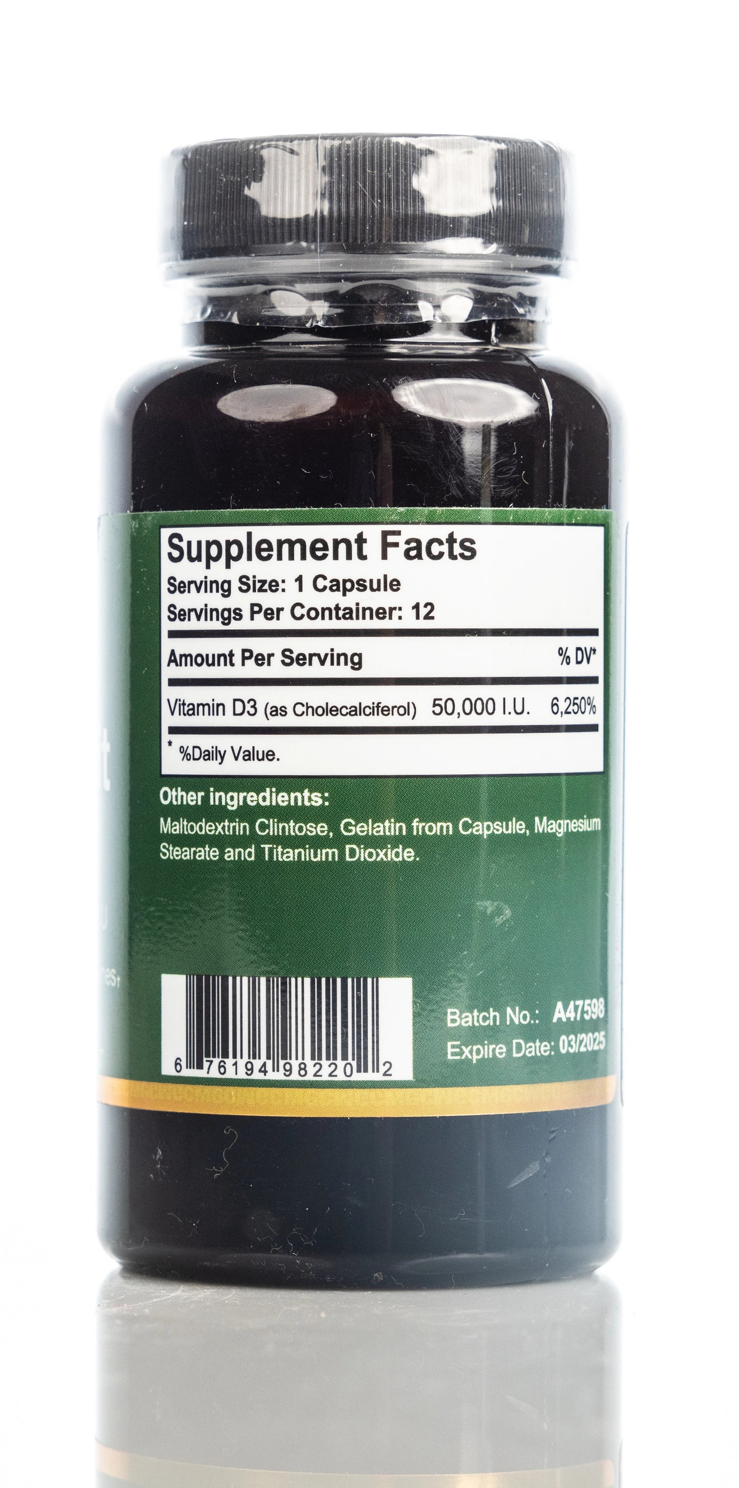 SoloDvit Vitamin D3 50,000IU 12 Capsules