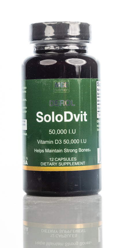 SoloDvit Vitamin D3 50,000IU 12 Capsules