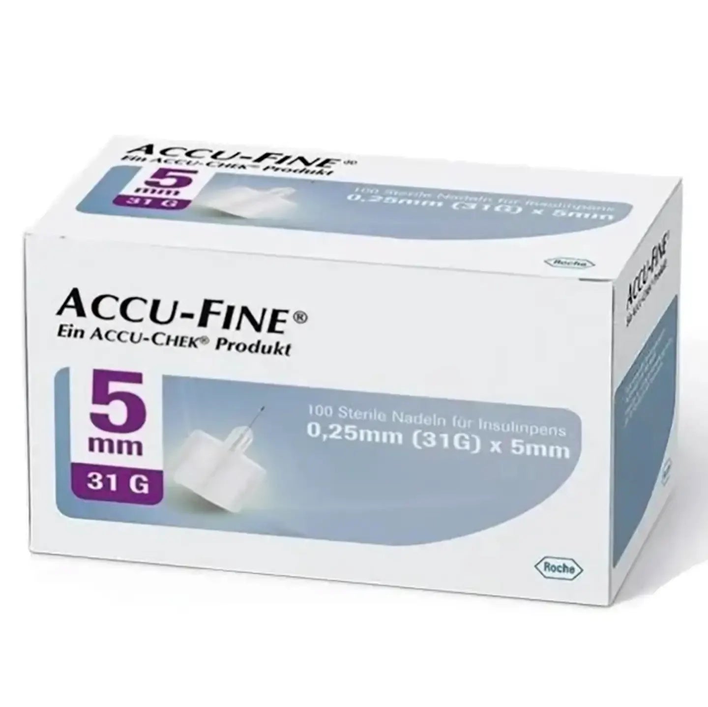 Accu Check Accu-Fine 5X0.25 Mm [31G] 100 Pieces