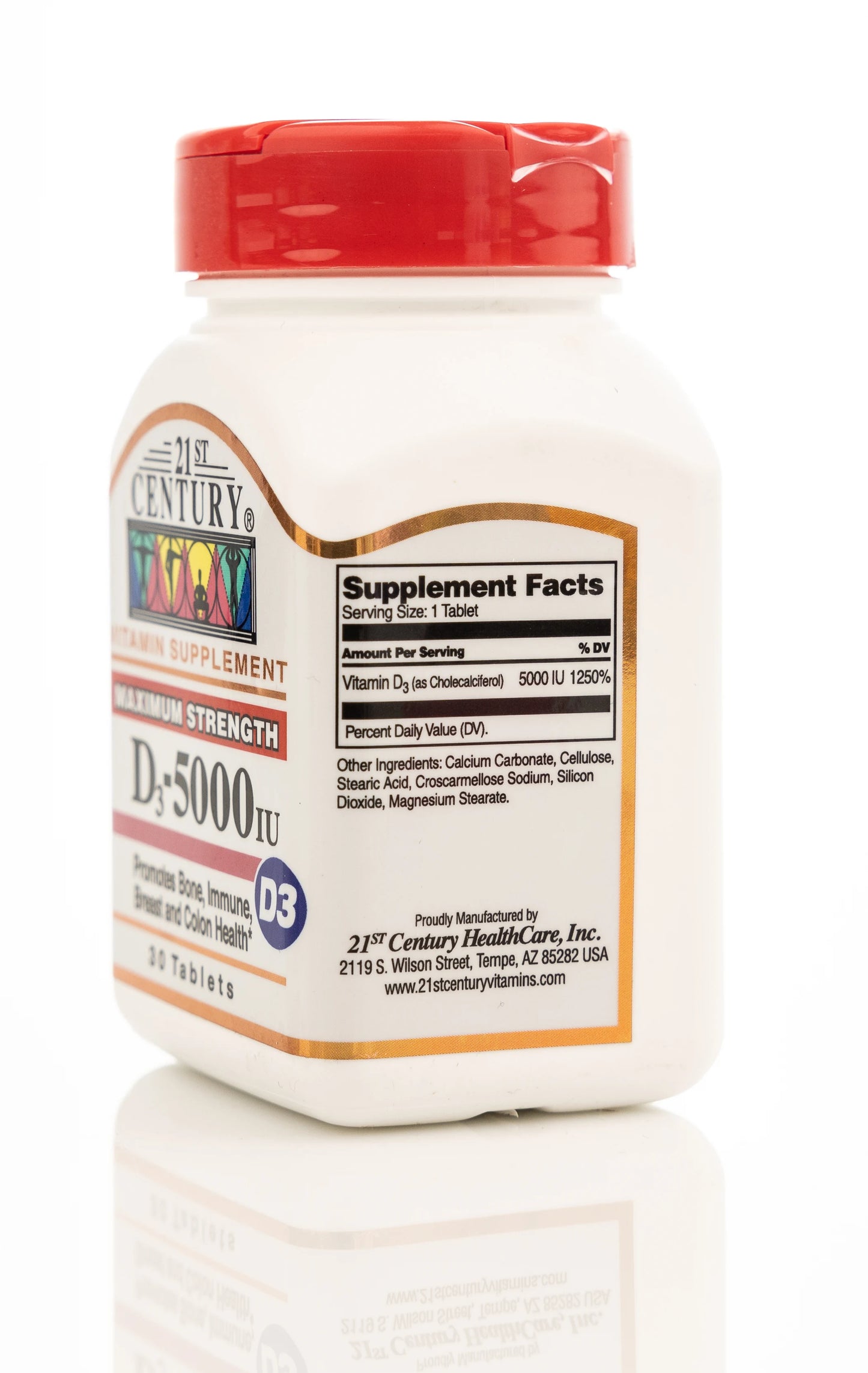 21 Century Vitamin D3 5000 IU 30 Tablet