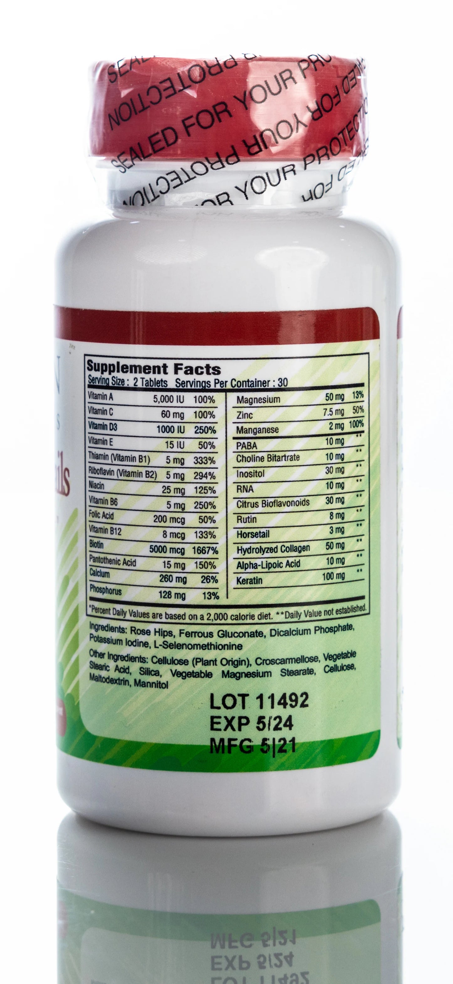 Human Essentials Hair, Skin & Nails 5000 mcg Biotin 60 Tablet