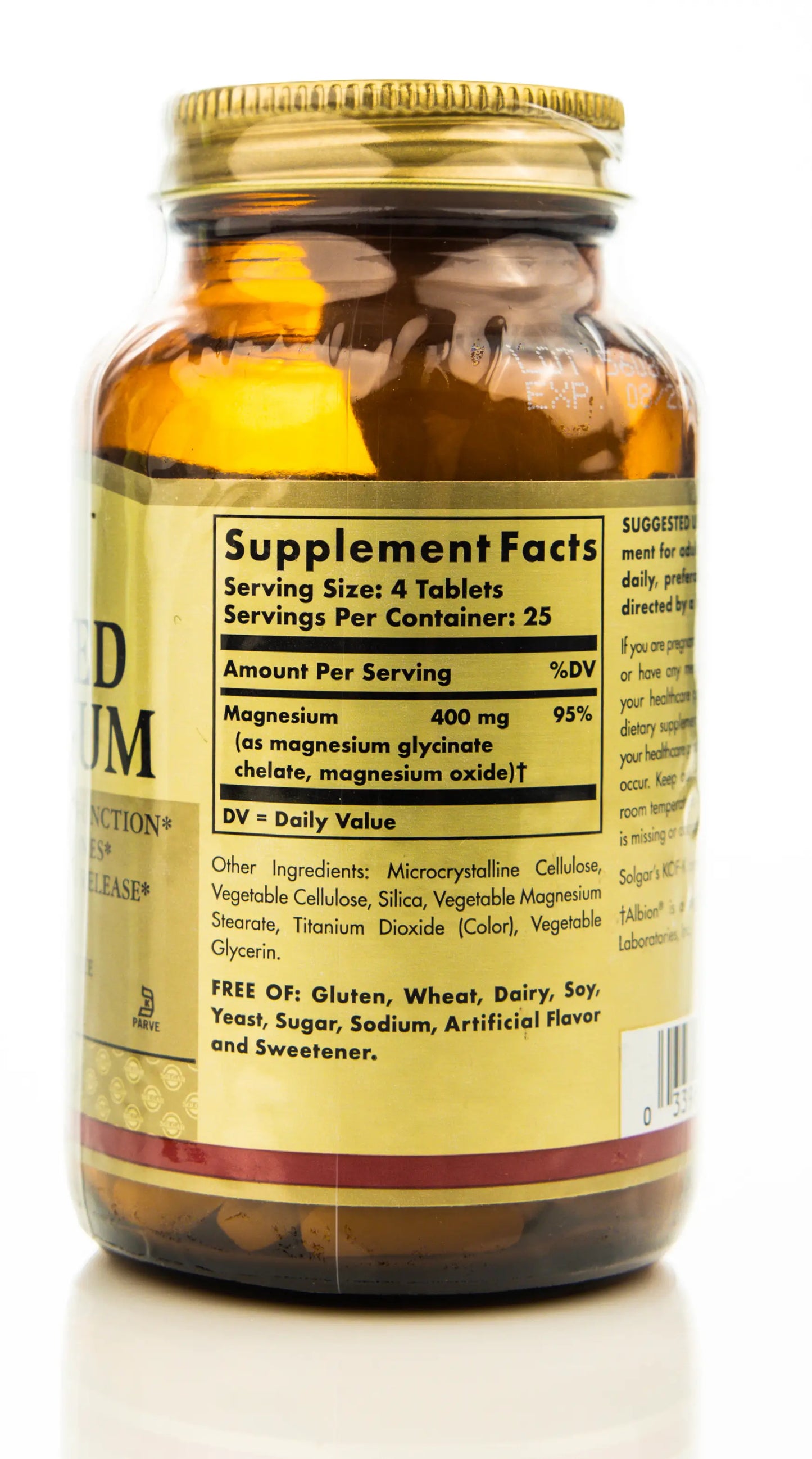 Solgar Chelated Magnesium 100 Tablets