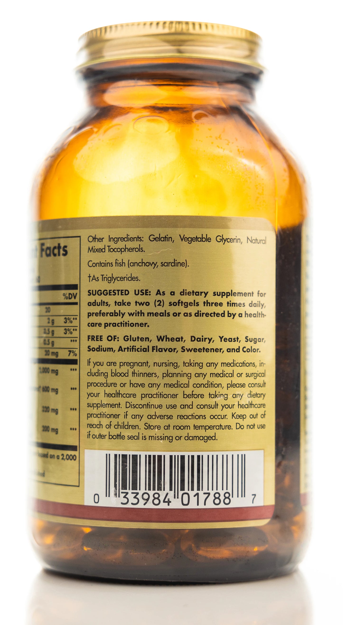 Solgar Omega-3 Fish Oil Concentrate 120 Softgels
