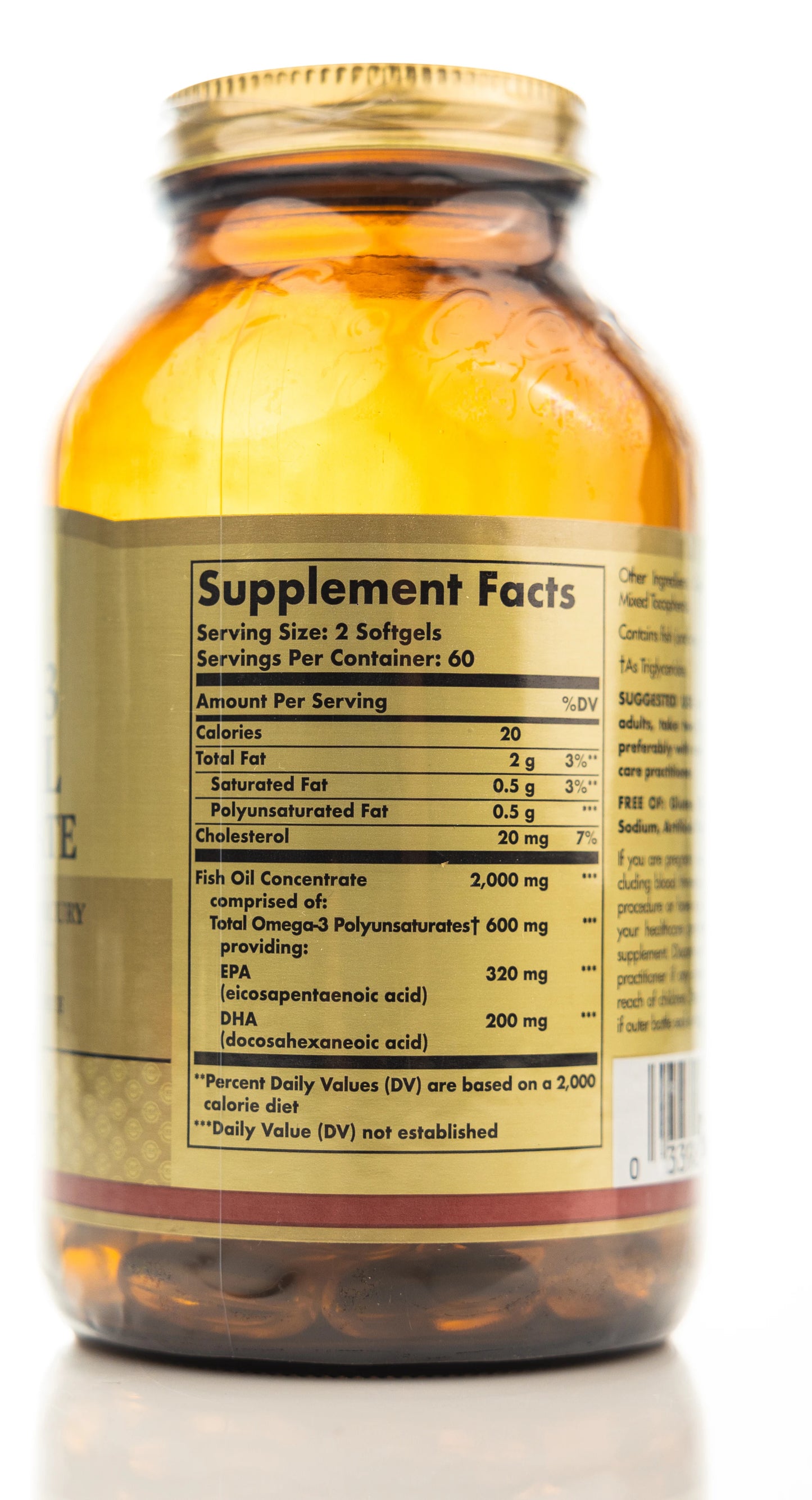Solgar Omega-3 Fish Oil Concentrate 120 Softgels