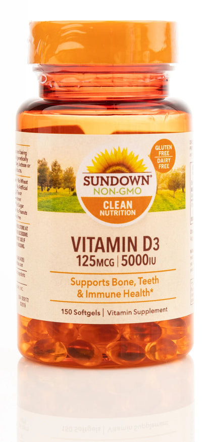 Sundown Vitamin D3 5000IU 150 Softgels