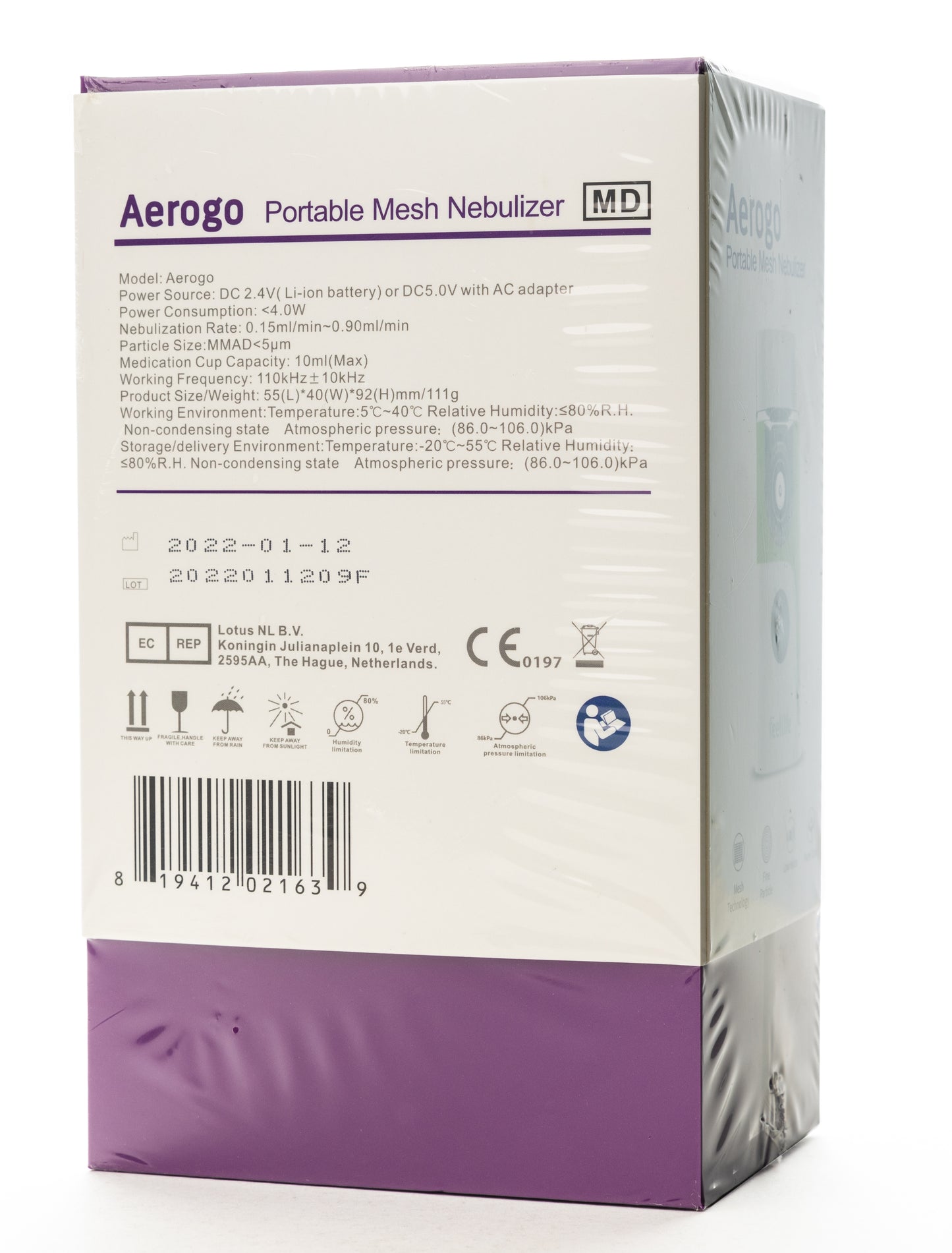 Feellife Aerogo  Portable Mesh Nebulizer