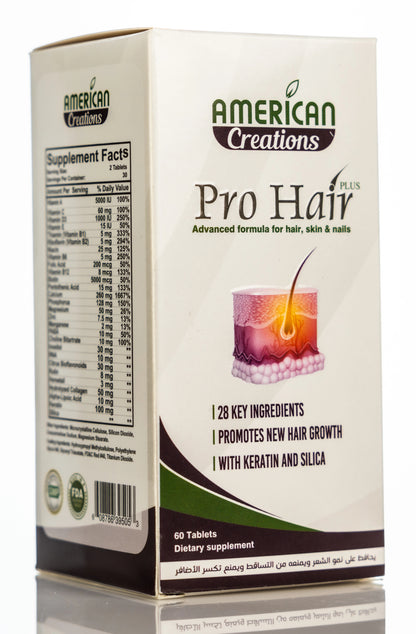 Pro Hair Plus Hair,Skin & Nails 60 Tablets