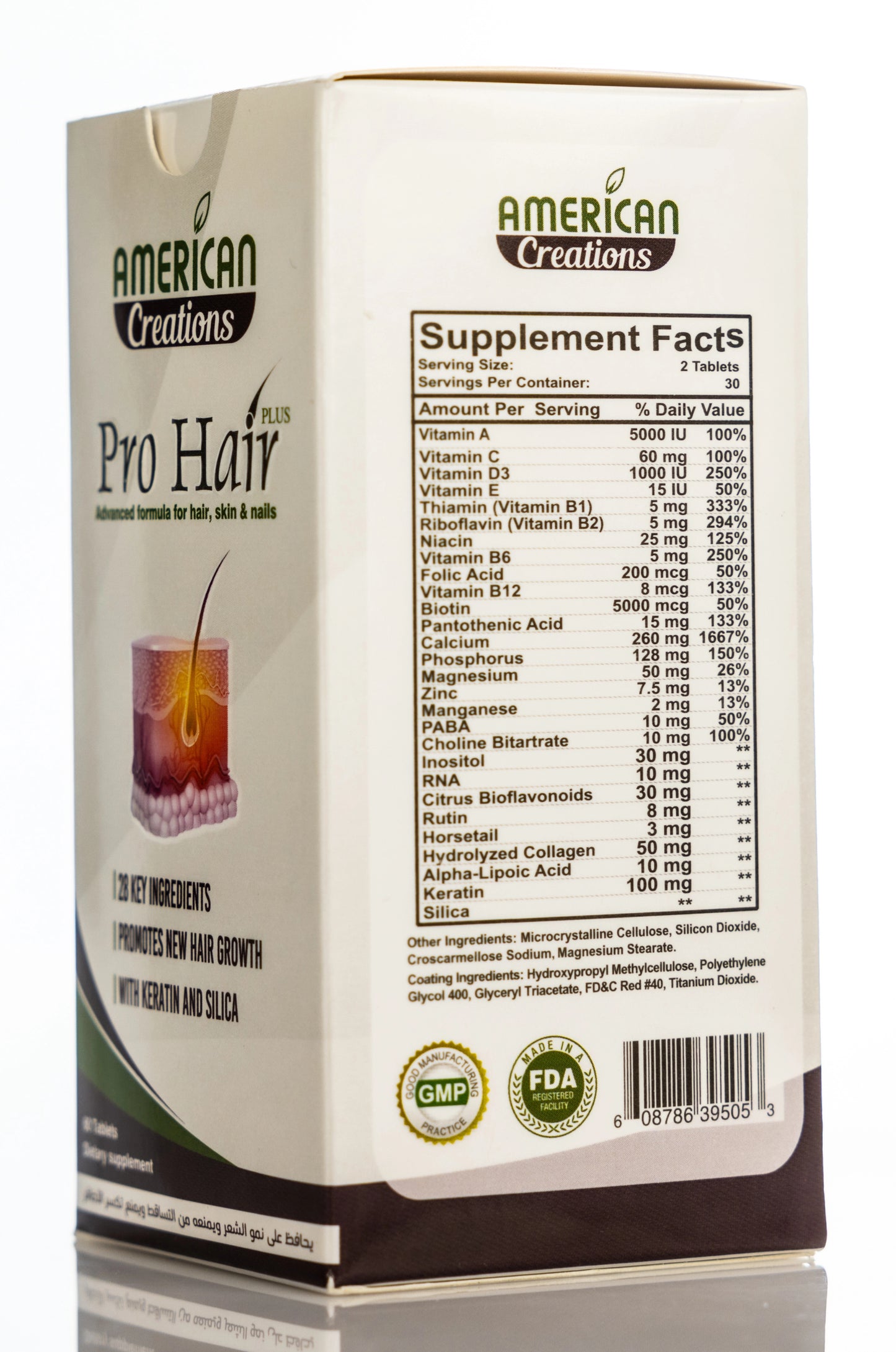 Pro Hair Plus Hair,Skin & Nails 60 Tablets