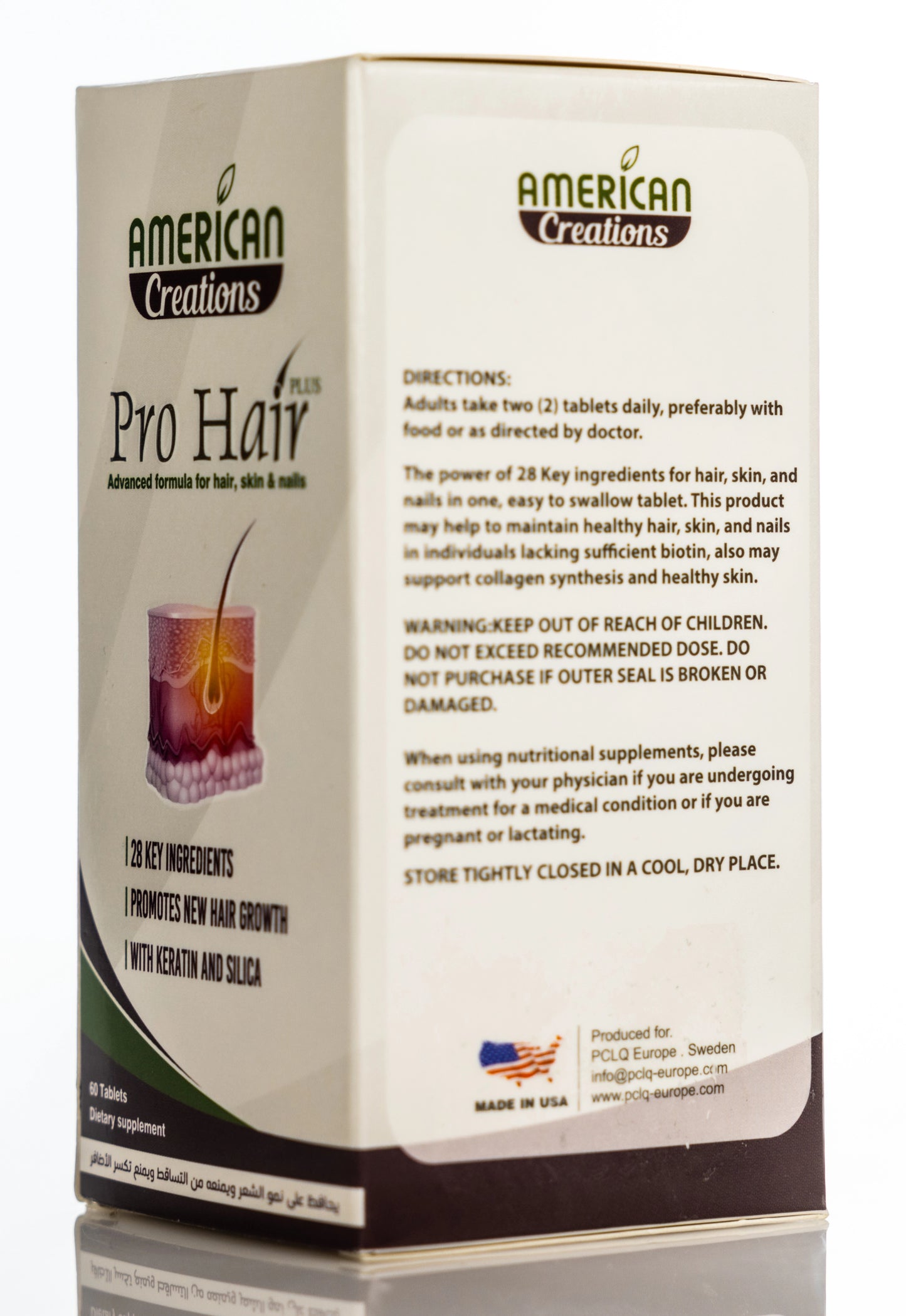 Pro Hair Plus Hair,Skin & Nails 60 Tablets