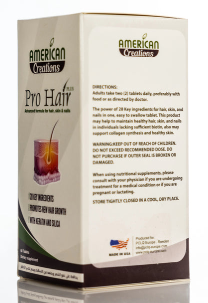 Pro Hair Plus Hair,Skin & Nails 60 Tablets