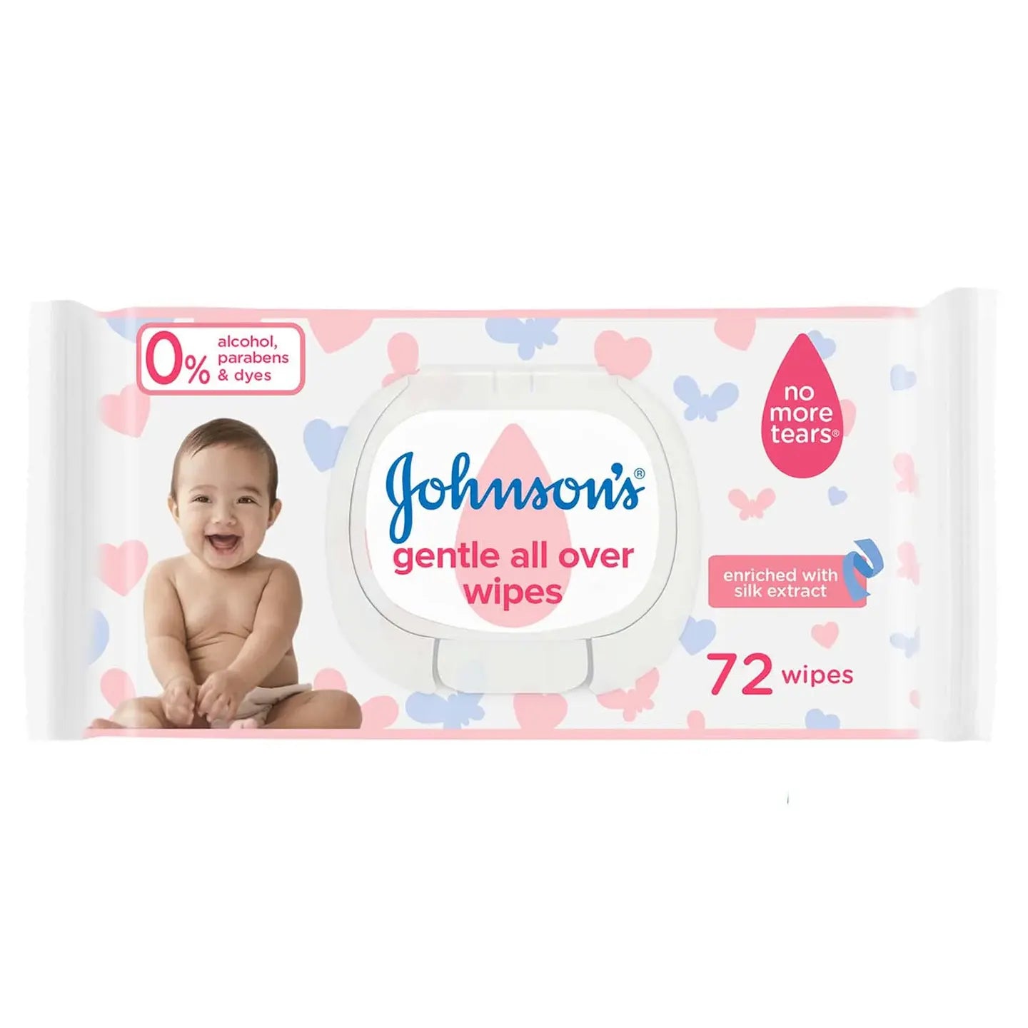 Johnson And Johnson Gentle All Over Wipes 72 Pieces