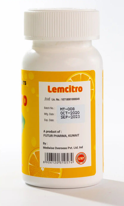 Lemcitro Vitamin C & Zinc 60 Tablet