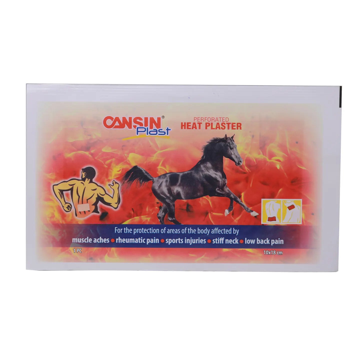 Cansin Plast Heat Plaster 10X18 Cm 1 Piece