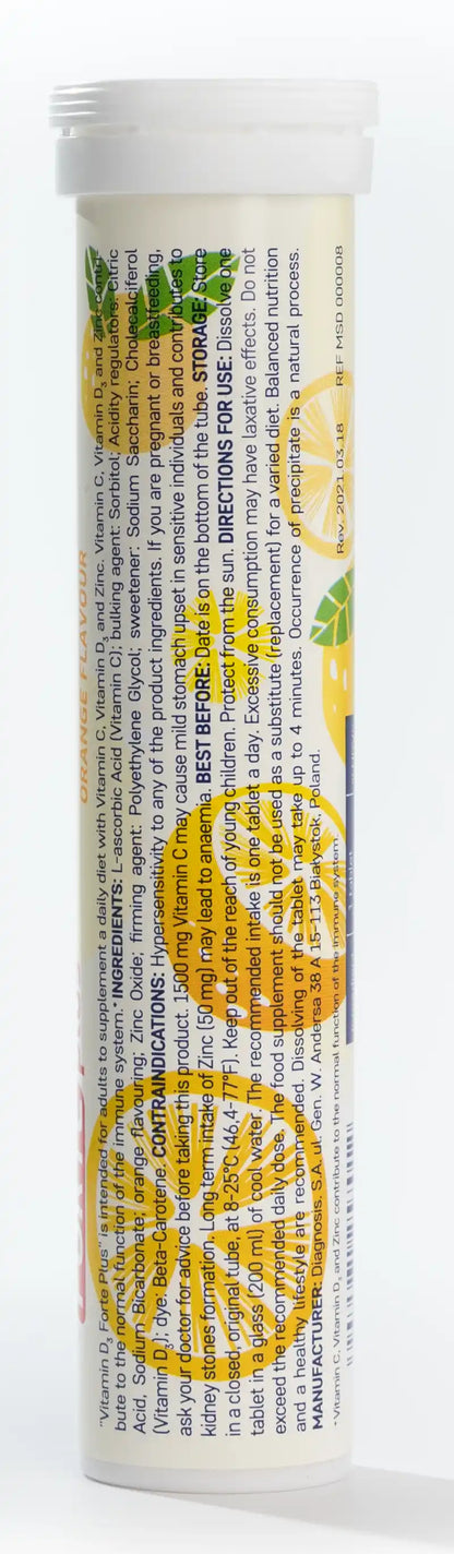 Novaclear Vit D3+ Vit C +Zinc Forte Plus 20 Effervecent Tablet