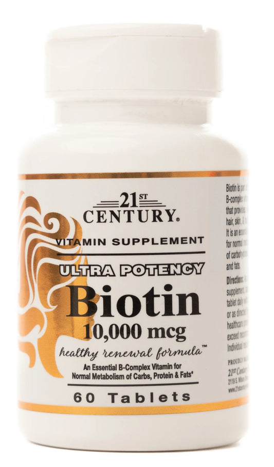 21 Century Biotin 10000Mcg 60 Tablet