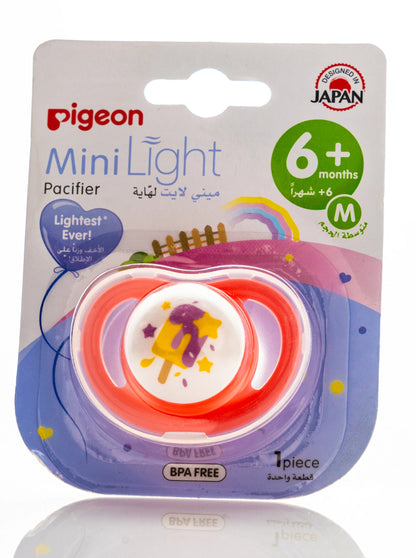 Pigeon Minilight Pacifier 6+ Month [Medium] 1 Piece